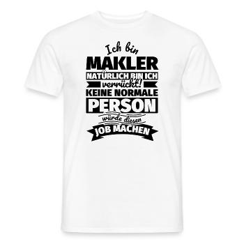 Makler Geschenke - Männer T-Shirt - Weiß - Vorne - AI Model Male 178 dark (178cm)