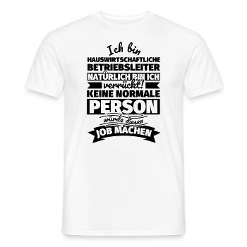 Hauswirtschaftliche Betriebsleiter Geschenke - Männer T-Shirt - Weiß - Vorne - AI Model Male 178 dark (178cm)