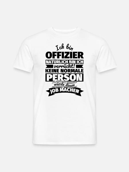 Offizier Geschenke - Männer T-Shirt - Weiß