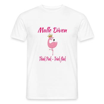 Malle Diven Mallorca Party l’équipe de buveur - T-shirt homme - blanc - Devant - AI Model Male 178 dark (178cm)