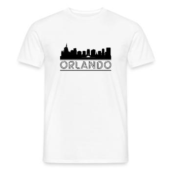 Orlando Stadt Reisen - Männer T-Shirt - Weiß - Vorne - AI Model Male 178 dark (178cm)
