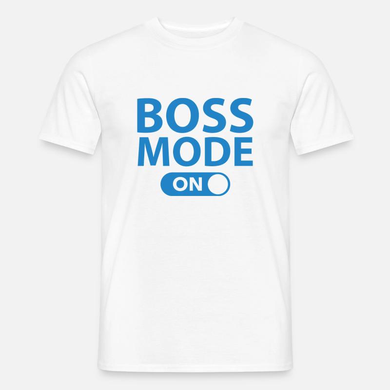 Boss Mode On - Men's T-shirt - white