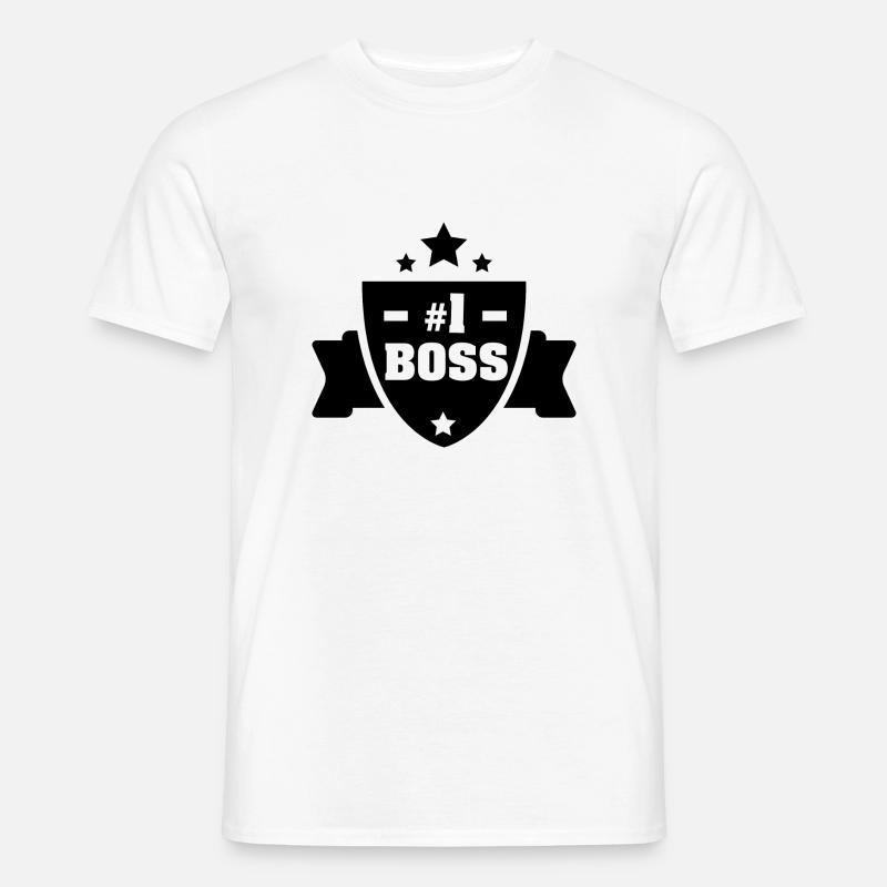 Boss Nummer eins - Männer T-Shirt - Weiß