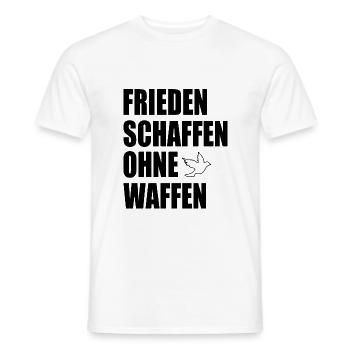Frieden schaffen ohne waffen - Männer T-Shirt - Weiß - Vorne - AI Model Male 178 dark (178cm)