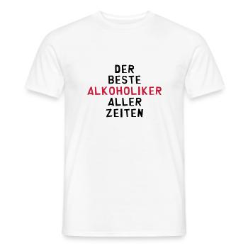 Alkohol - Alkoholiker - Alkoholikerin - Aperitif - Männer T-Shirt - Weiß - Vorne - AI Model Male 178 dark (178cm)