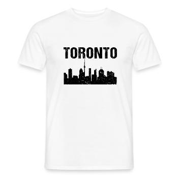 Toronto Skyline - Männer T-Shirt - Weiß - Vorne - AI Model Male 178 dark (178cm)