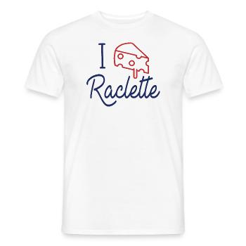 Ich liebe Raclette - Männer T-Shirt - Weiß - Vorne - AI Model Male 178 dark (178cm)