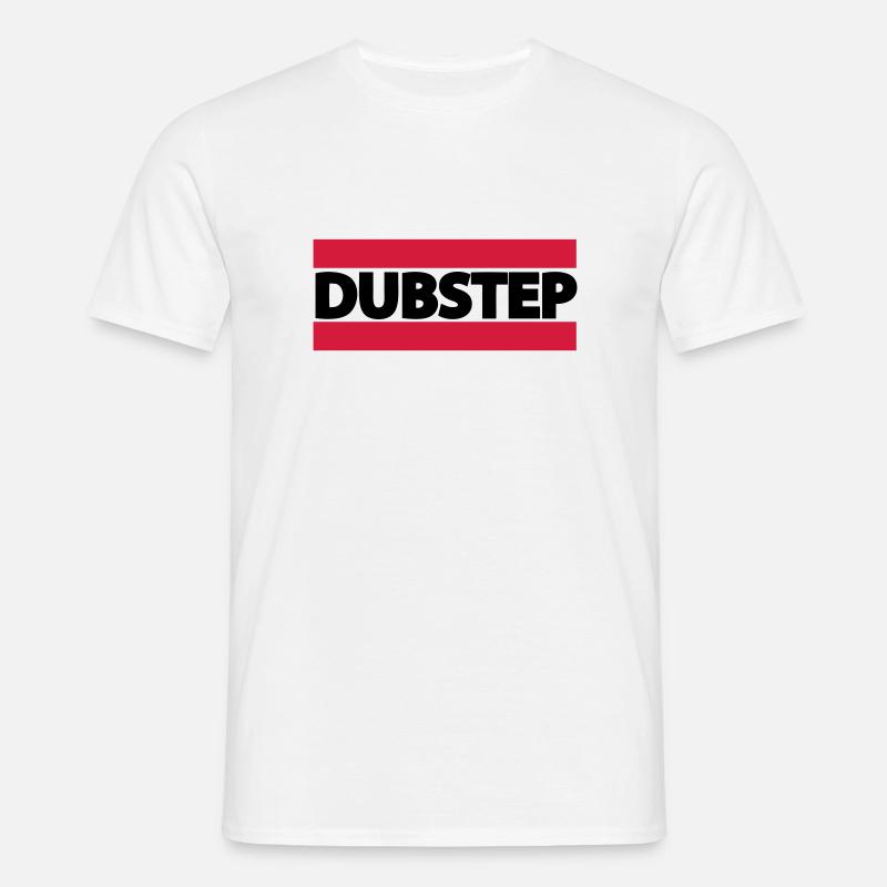 DUBSTEP LOGO - Männer T-Shirt - Weiß