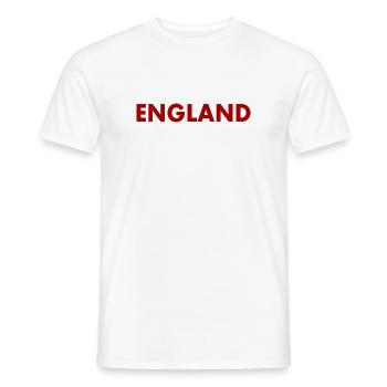 England - Men's T-Shirt - white - Front - AI Model Male 178 dark (178cm)