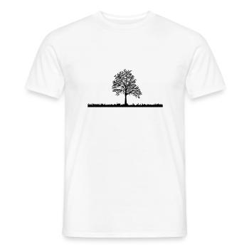 Baum - Männer T-Shirt - Weiß - Vorne - AI Model Male 178 dark (178cm)