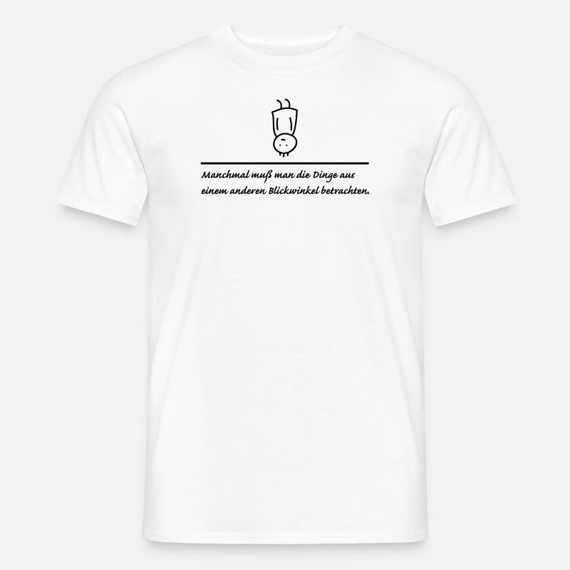 anderer Blickwinkel - Männer T-Shirt - Weiß