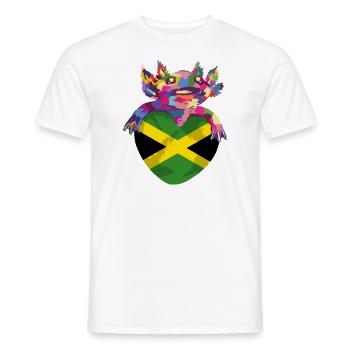 Drapeau jamaïcain Drapeau jamaïcain Jamaïque Vintage - T-shirt homme - blanc - Devant - AI Model Male 178 dark (178cm)