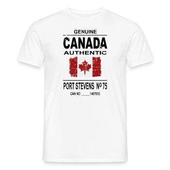 Kanada - Maple Leaf - Canada - T-shirt homme - blanc - Devant - AI Model Male 178 dark (178cm)