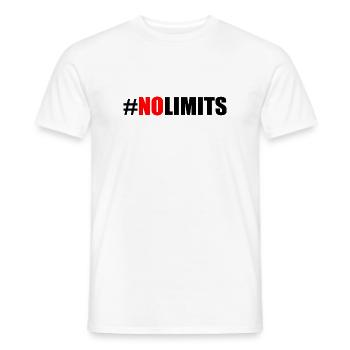 No limits - Männer T-Shirt - Weiß - Vorne - AI Model Male 178 dark (178cm)