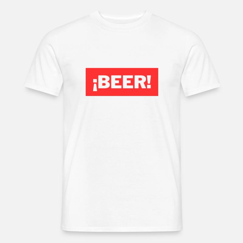 Beer - Männer T-Shirt - Weiß