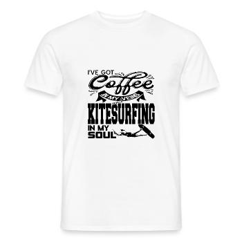 Kitesurfen - Männer T-Shirt - Weiß - Vorne - AI Model Male 178 dark (178cm)