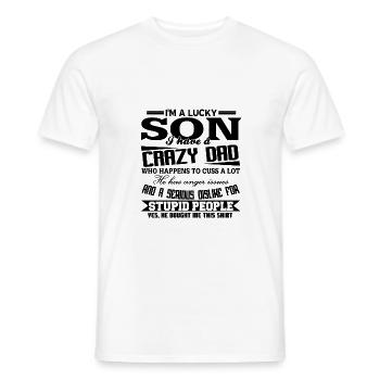 Père et fils - T-shirt homme - blanc - Devant - AI Model Male 178 dark (178cm)