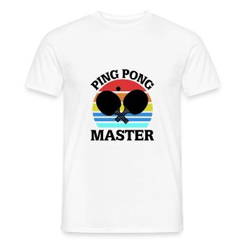 Tennis de table - T-shirt homme - blanc - Devant - AI Model Male 178 dark (178cm)