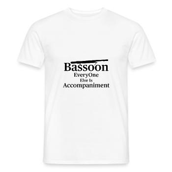 bassoon - Men's T-Shirt - white - Front - AI Model Male 178 dark (178cm)