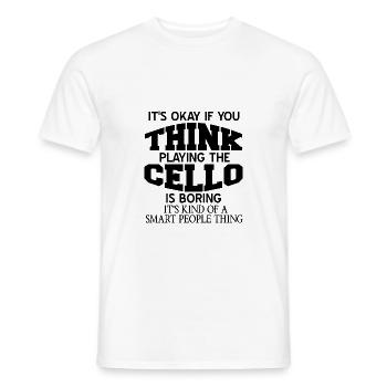 Cello - Männer T-Shirt - Weiß - Vorne - AI Model Male 178 dark (178cm)