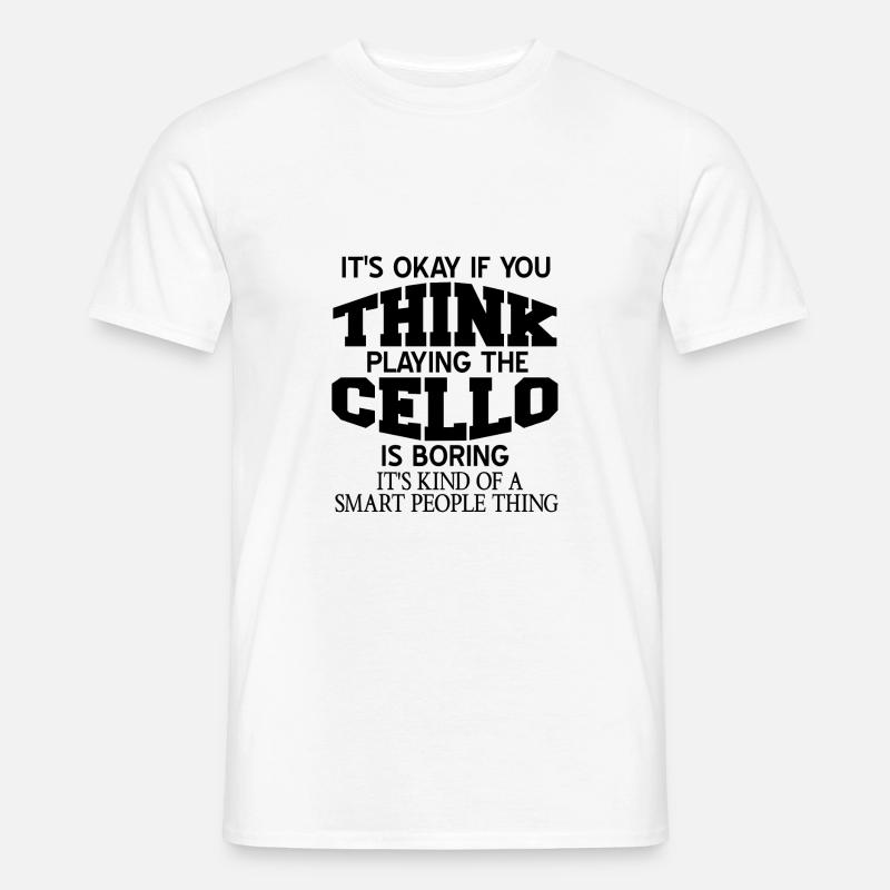 Cello - Männer T-Shirt - Weiß