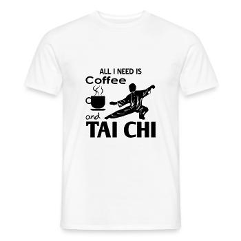 Tai Chi - Men's T-Shirt - white - Front - AI Model Male 178 dark (178cm)