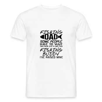 Père et fils - T-shirt homme - blanc - Devant - AI Model Male 178 dark (178cm)