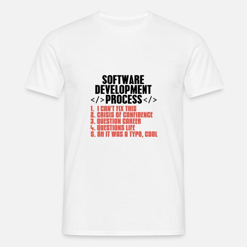 Programmierer Coder Softwareentwickler Geschenk - Männer T-Shirt - Weiß