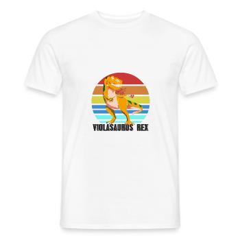 Bratsche Dinosaurier - Männer T-Shirt - Weiß - Vorne - AI Model Male 178 dark (178cm)