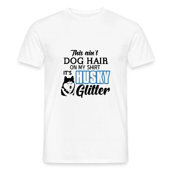 Siberian husky - Men's T-Shirt - white - Front - AI Model Male 178 dark (178cm)
