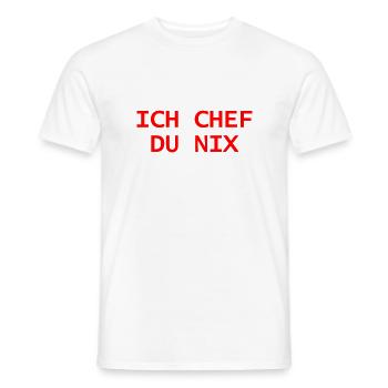Je Patron - T-shirt homme - blanc - Devant - AI Model Male 178 dark (178cm)