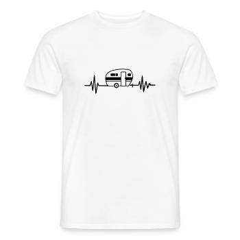 Caravan - Men's T-Shirt - white - Front - AI Model Male 178 dark (178cm)