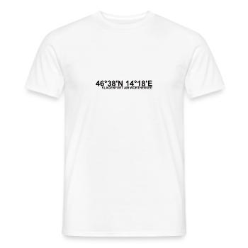 Klagenfurt am Wörthersee Koordinaten - Männer T-Shirt - Weiß - Vorne - AI Model Male 178 dark (178cm)