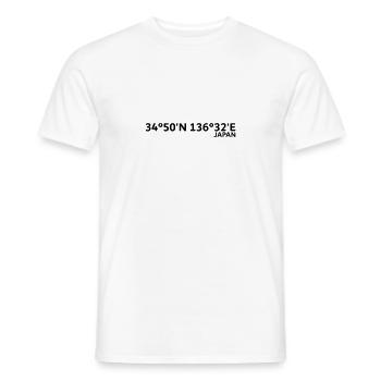 Suzuka Japan Race Track Coordinates - Men's T-Shirt - white - Front - AI Model Male 178 dark (178cm)