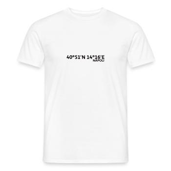 Napoli Coordinates - Men's T-Shirt - white - Front - AI Model Male 178 dark (178cm)