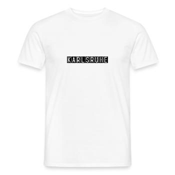 Karlsruhe Flughafentafel - Männer T-Shirt - Weiß - Vorne - AI Model Male 178 dark (178cm)