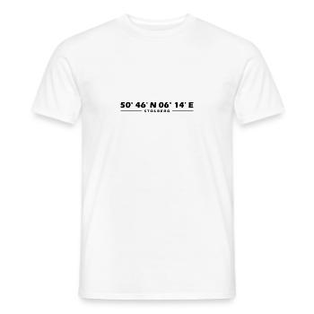 Stolberg Koordinaten - Männer T-Shirt - Weiß - Vorne - AI Model Male 178 dark (178cm)