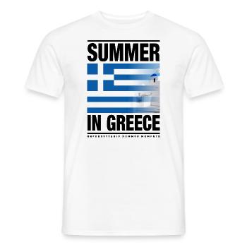 Summer in Greece 2 - Männer T-Shirt - Weiß - Vorne - AI Model Male 178 dark (178cm)
