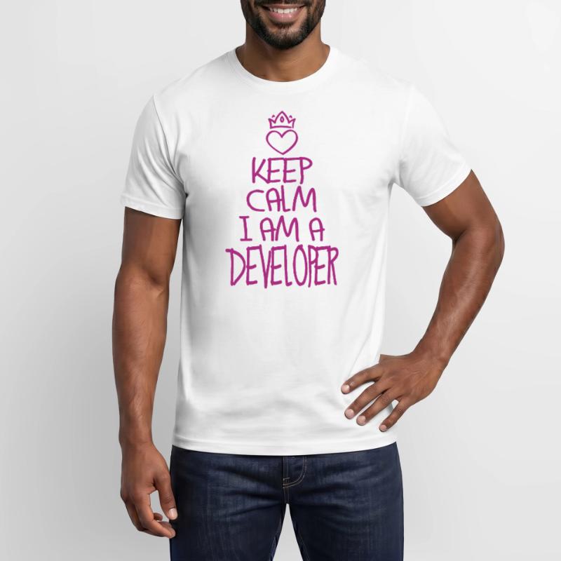Keep Calm Software Developer Cool Cadeau T-shirt homme
