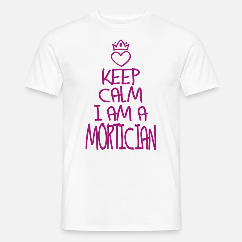 Keep Calm Bestatter - Männer T-Shirt - Weiß