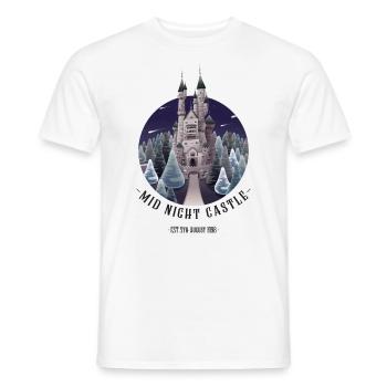 midnight castle - T-Shirt - Men's T-Shirt - white - Front - AI Model Male 178 dark (178cm)
