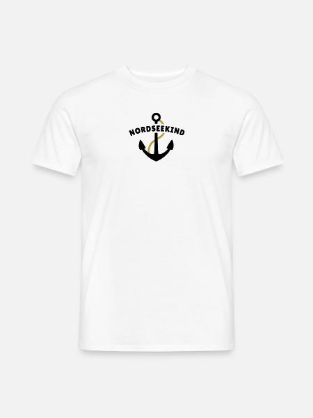 Nordseekind - Männer T-Shirt - Weiß