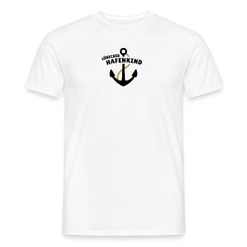 Lübecker Hafenkind - Männer T-Shirt - Weiß - Vorne - AI Model Male 178 dark (178cm)