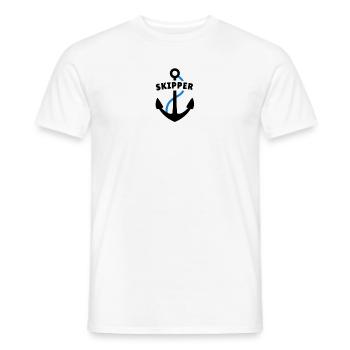 Skipper - Männer T-Shirt - Weiß - Vorne - AI Model Male 178 dark (178cm)