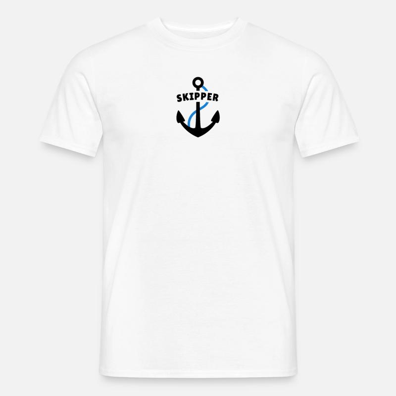 Skipper - Männer T-Shirt - Weiß