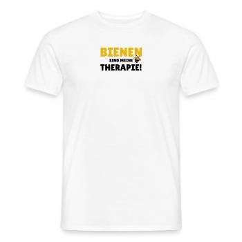 Bienen sind meine Therapie - Männer T-Shirt - Weiß - Vorne - AI Model Male 178 dark (178cm)