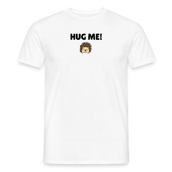 Fais-moi un câlin! - T-shirt homme - blanc - Devant - AI Model Male 178 dark (178cm)