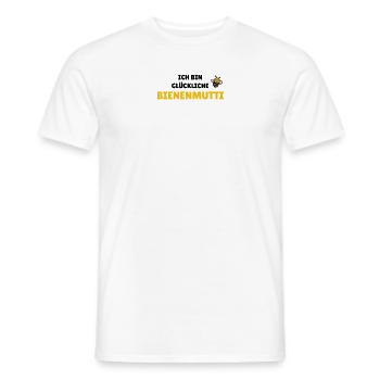 Ich bin glückliche Bienenmutti - Männer T-Shirt - Weiß - Vorne - AI Model Male 178 dark (178cm)