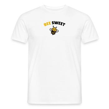 Abeille sucrée - T-shirt homme - blanc - Devant - AI Model Male 178 dark (178cm)