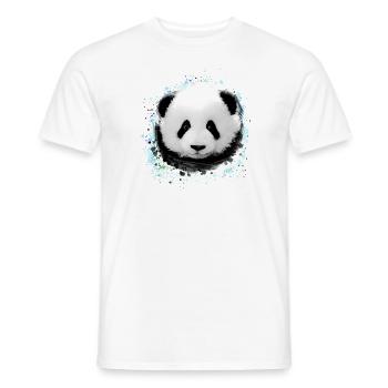 Panda, ours panda, ours, graffiti, pandabababy - T-shirt homme - blanc - Devant - AI Model Male 178 dark (178cm)